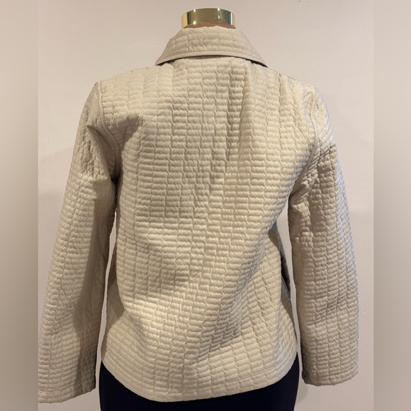 Weatherproof Garment Company Vanilla  Quilted Jacket With Pockets Zip Up Sz S - Picture 3 of 16